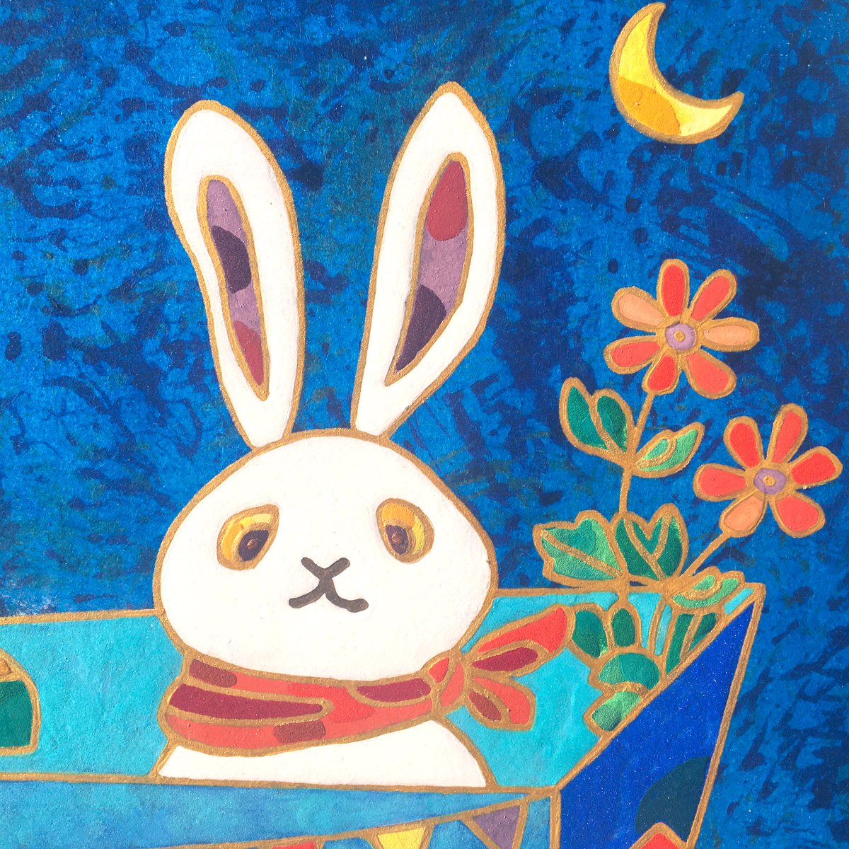 日本画 みやじまゆういち ネコノヒタイ 参