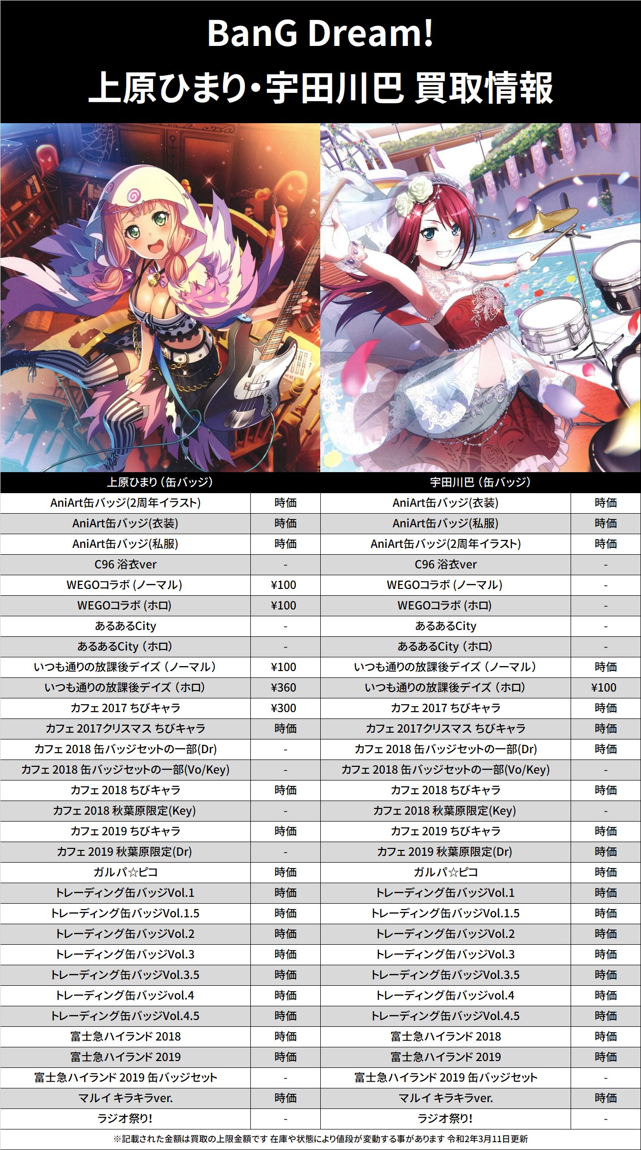 バンドリ JOYSOUND コラボ 缶バッジ 牛込りみ 8/1(金)より、バンドリ