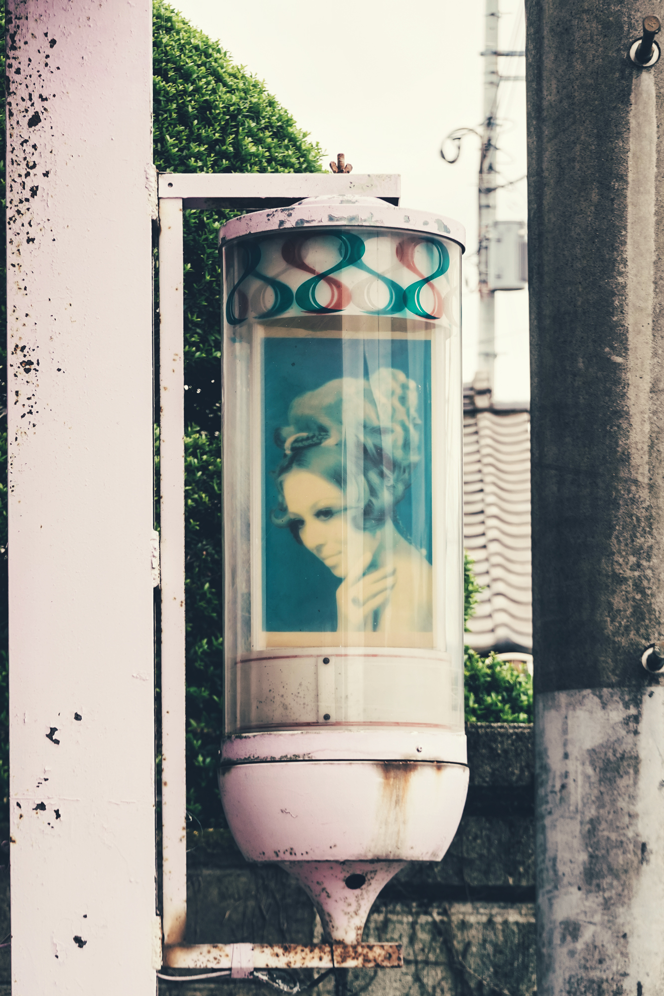 サインポール、理容店、昭和レトロ床屋さん看板、 理容室 #サイン