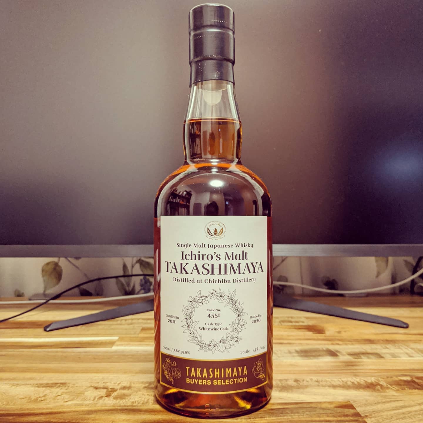 イチローズモルト栄冠ラベル2020年髙島屋 イチローズモルト シガー