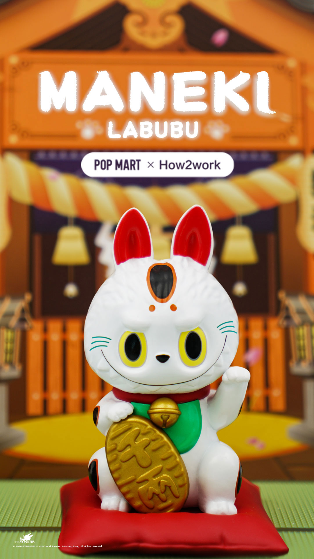 超激得】 POP MART LABUBU招き猫 ポップマート ラブブ ダルマ 達磨