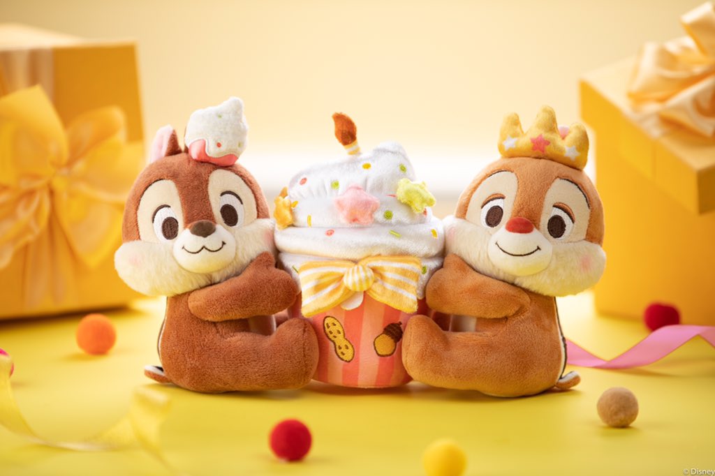 🥜#チップとデール のグッズ🥜 誕生日の雰囲気満載の「チップとデール