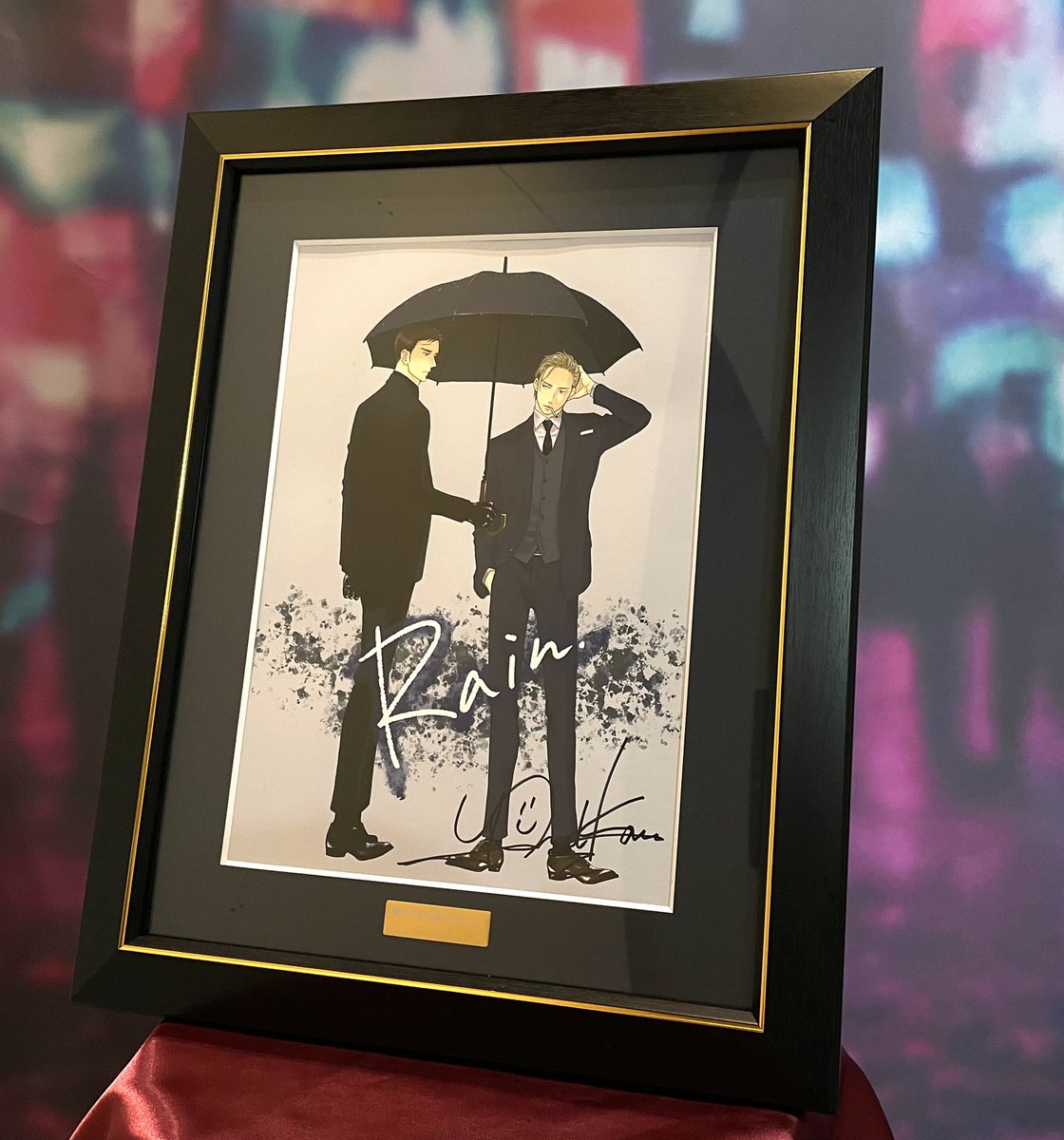 囀る鳥は羽ばたかない 高精細複製原画 額装 マンガ展 コラボカフェ