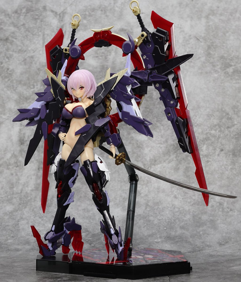 muscuto メガミデバイス 改造 スサノヲ アマテラス 黒ランジェリー