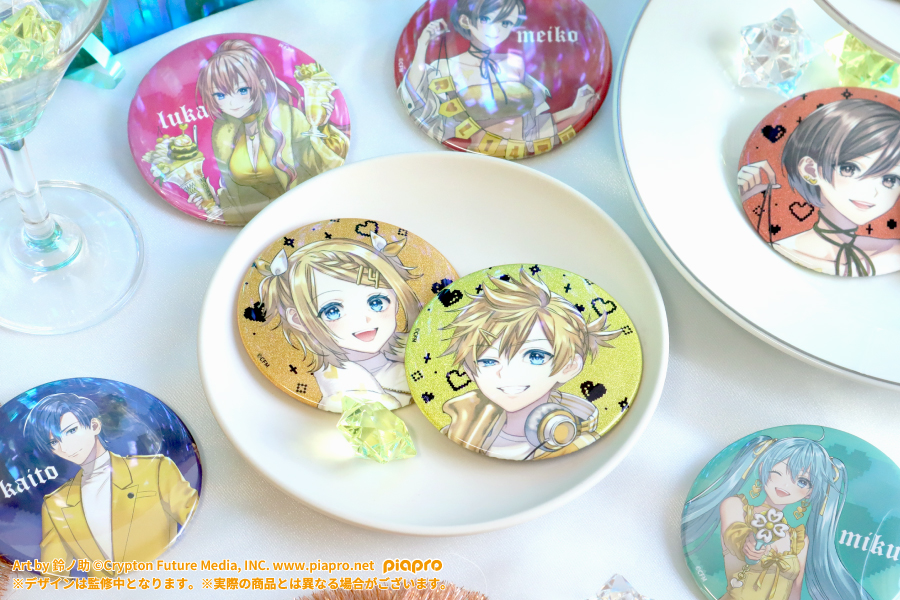 14 初音ミク Project DIVA X HD 体験会 巡音ルカ 缶バッジ DAIBA de