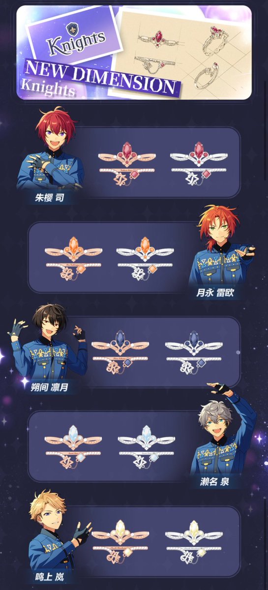 あんスタ 中国 6周年 -誓言リング- セット -new dimension- 今年の