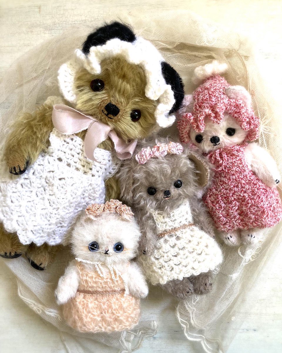 テディーベア作家、加茂美智子／Kamoの手作りの可愛いクマです