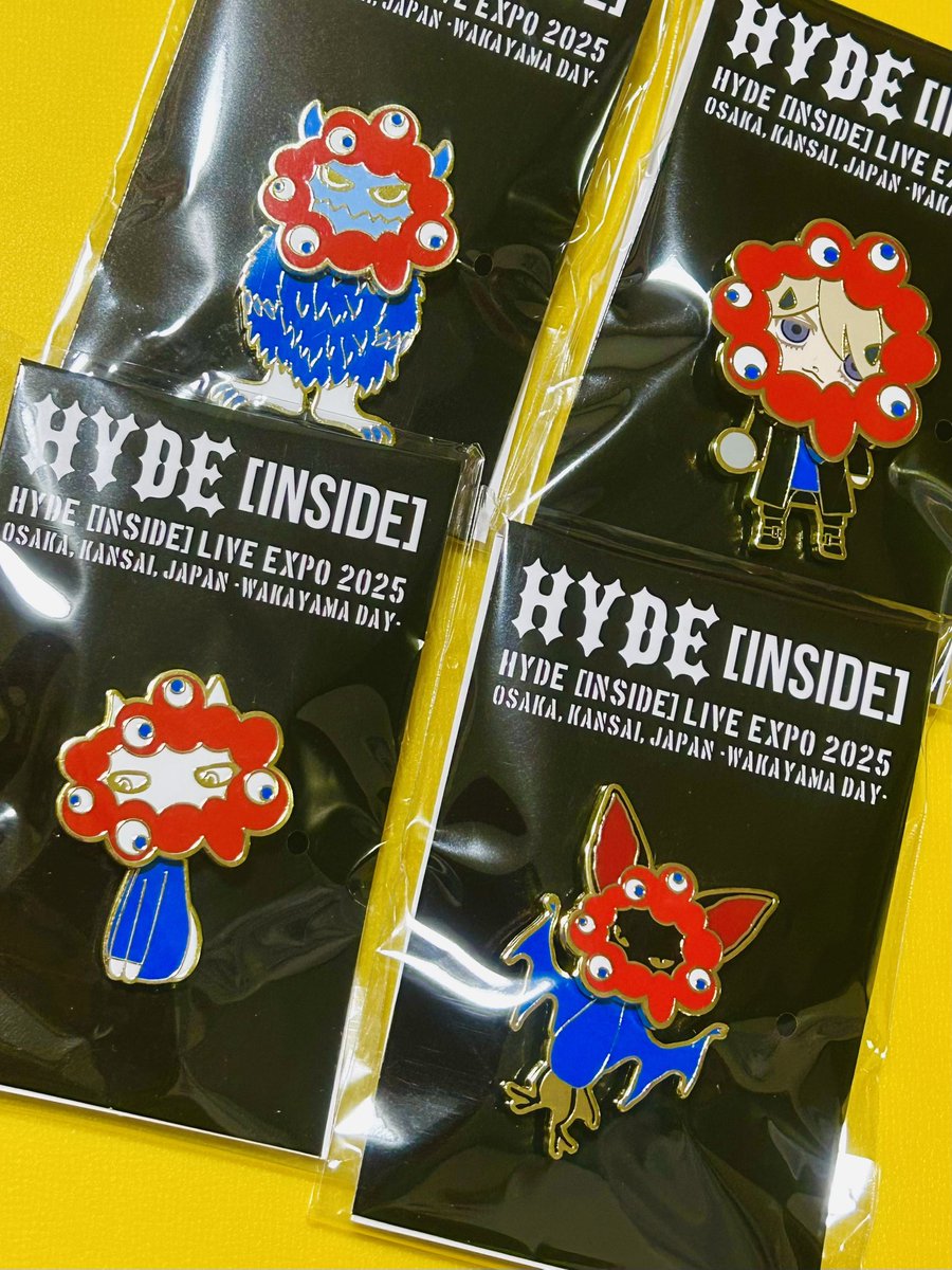 HYDE [INSIDE] LIVE EXPO 2025 ピンバッジ全4種 HYDE [INSIDE] LIVE