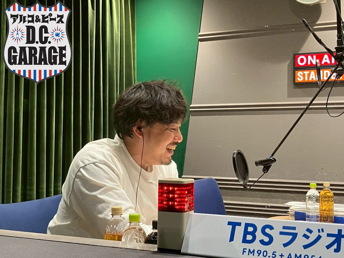 TBSラジオアルコ&ピースD.C.GARAGE ネイビー スウェットシャツ アルコ