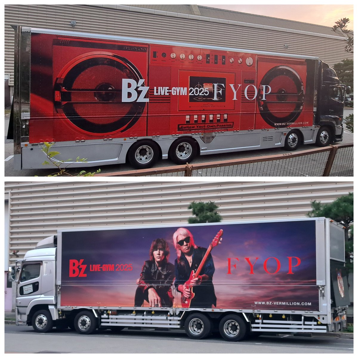 B'z ツアートラック B'z、『Highway X』で3年ぶりにデザイン入り