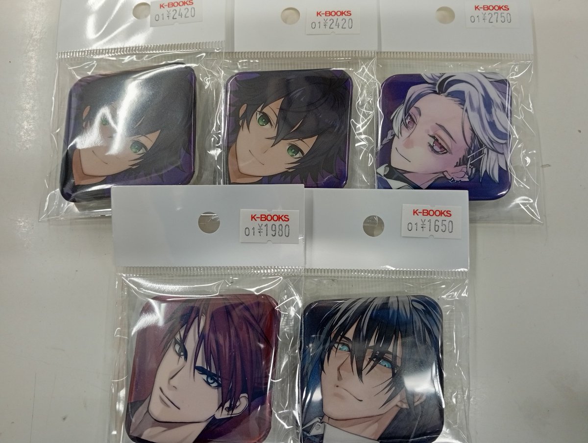 刀剣乱舞 大本丸博 スクエア缶バッジ 大慶直胤 セット 大慶直胤 祝装