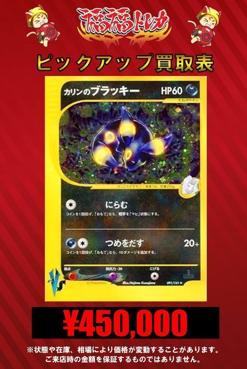 ポケモンカード カリンのブラッキーvs キラ ポケモンカード VS カリン