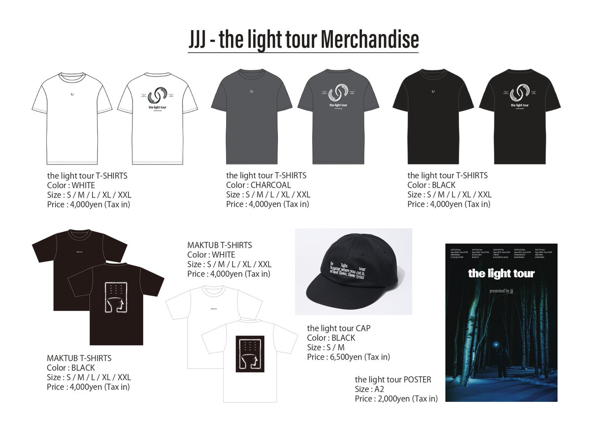 JJJ the light tour キャップ (S) the light tour CAP | JJJ（JJJ