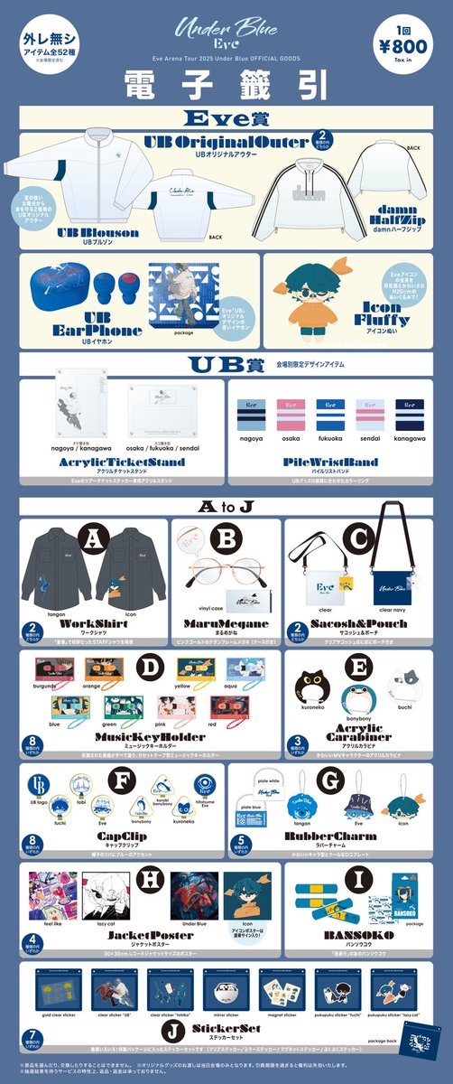 Eve Under Blue くじ B賞まるめがね ま*る様 【Eveくじ 】B賞