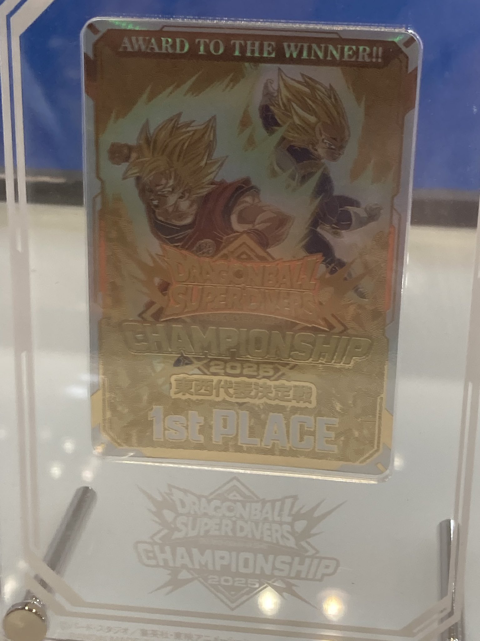 ドラゴンボールスーパーダイバーズ大会プロモ チャンピオンシップ優勝