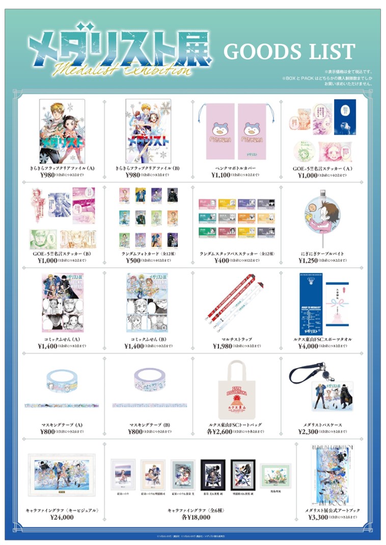 メダリスト展 キャラファイングラフ メダリスト展 キャラファイン