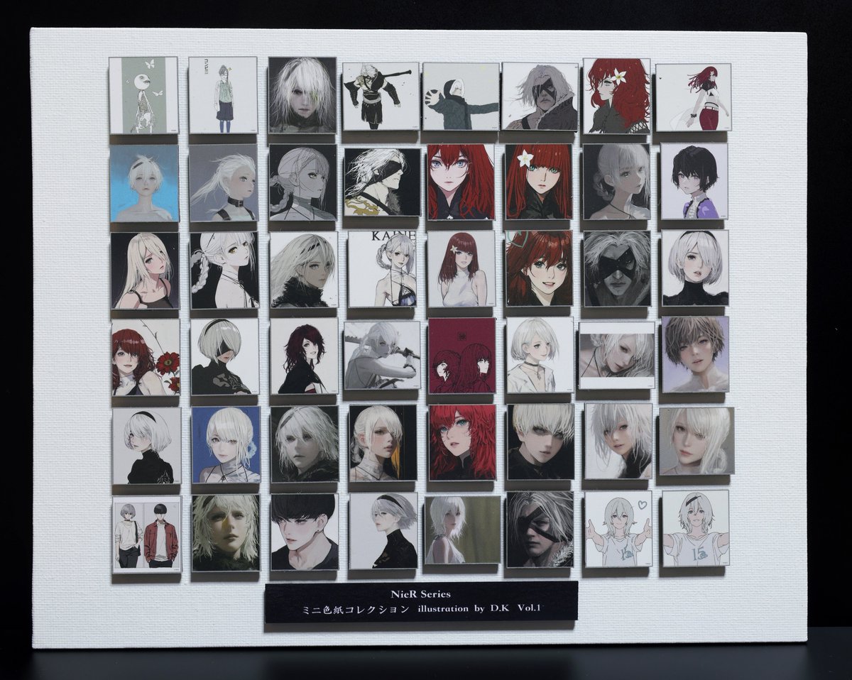 NieR 消セナイ記録 ミニ色紙 色紙 カイネ 全21種 コンプリート NieR 消