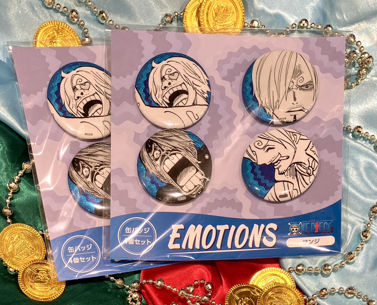 ONE PIECE】サンジ お台場 夢大陸 ドでか缶バッジ 缶バッチ ワンピース