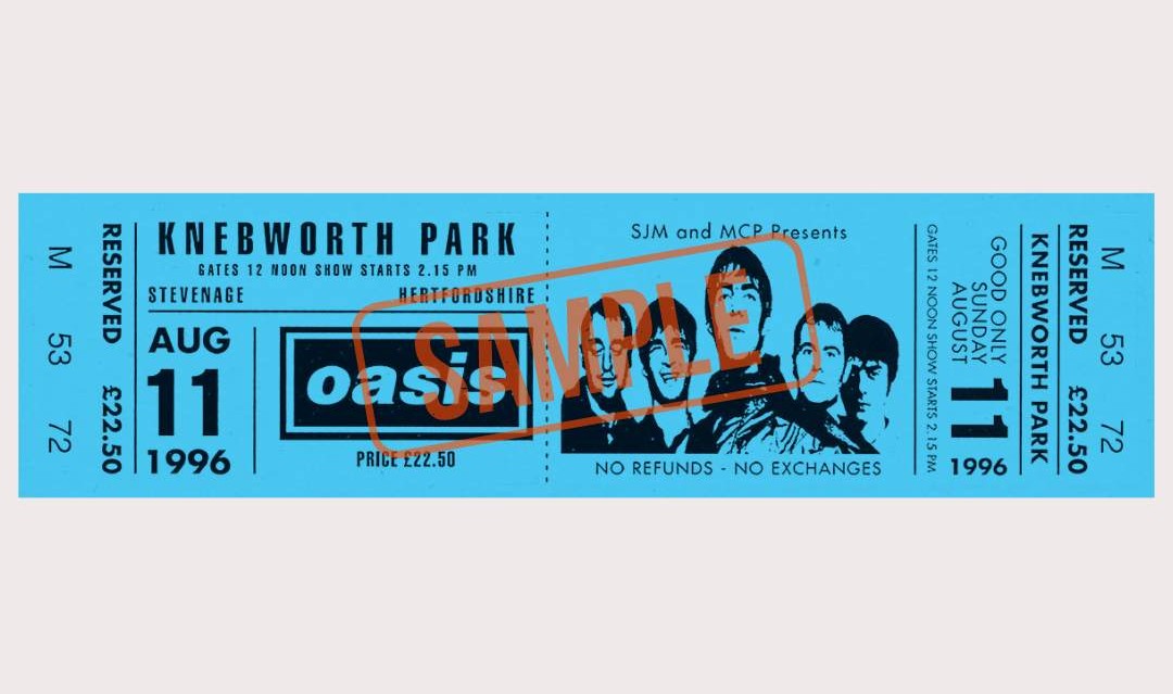 入場特典としてメモリアル・チケットを先着配布決定！ 『#Oasis