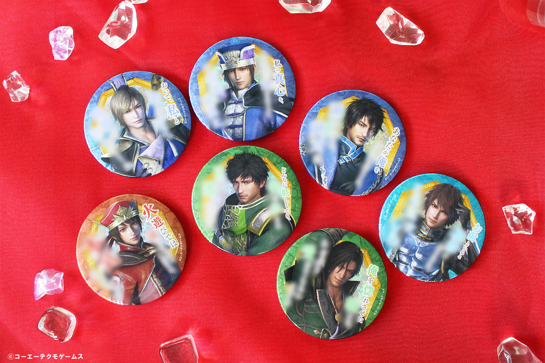 三國無双8 真・おでかけセリフ トレーディング ホログラム缶バッジ