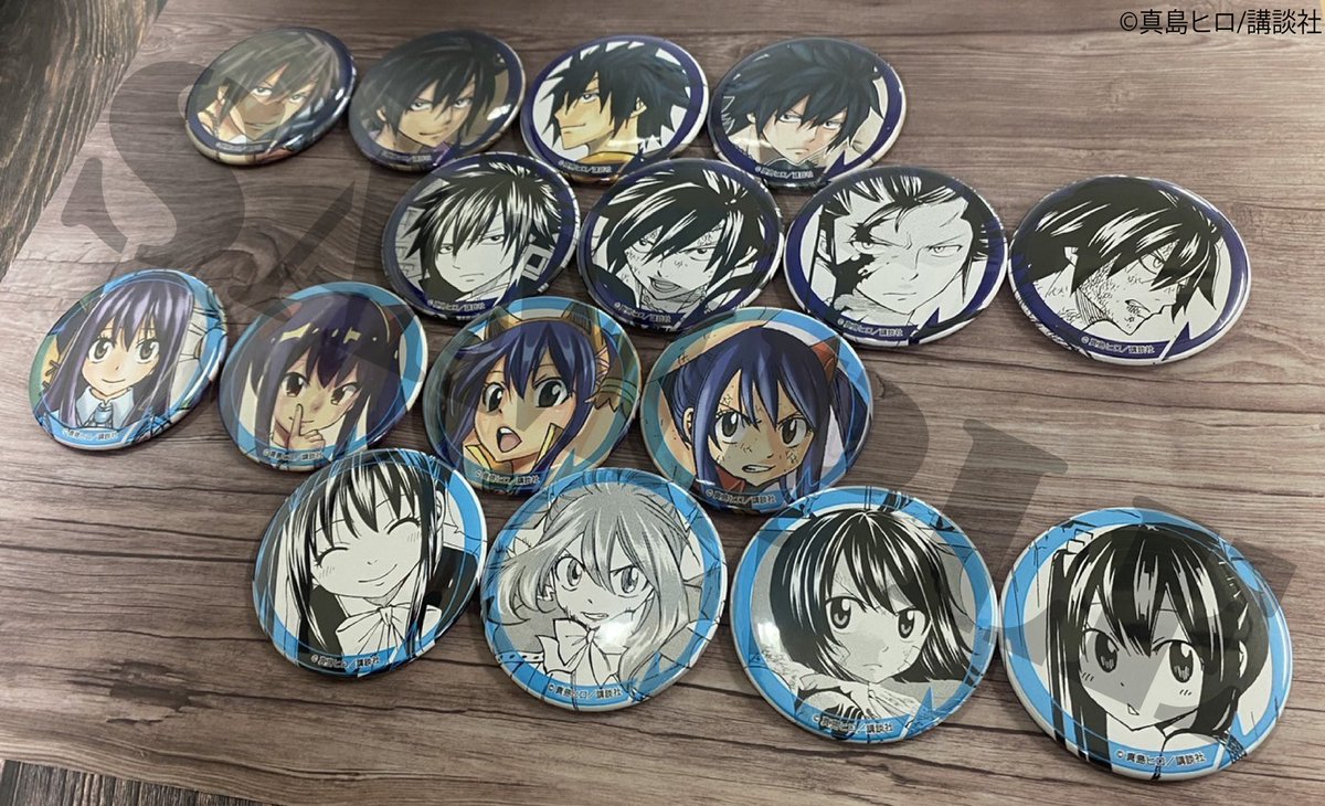 FAIRY TAIL ガチャトク スタンド付き缶バッジ ナツ&ルーシィ