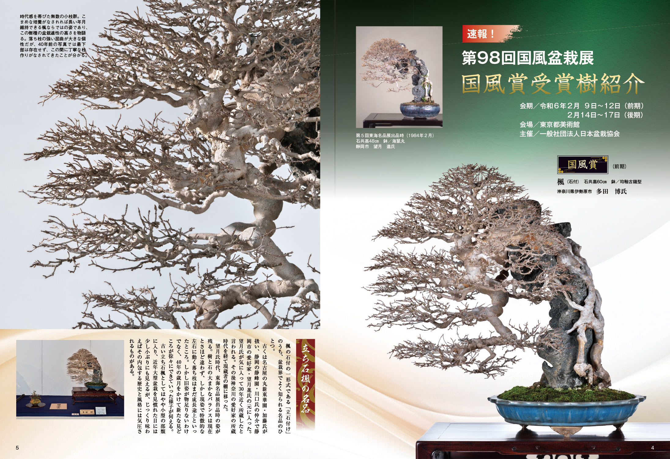 国風盆栽展 第70回〜第75回.第79回 国風盆栽展 第79回(日本盆栽協会