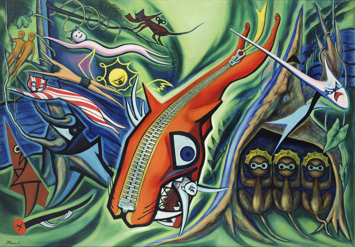 岡本 太郎 （Okamoto Taro、1911-1996） 『森の掟』 （Law of the Jungle）