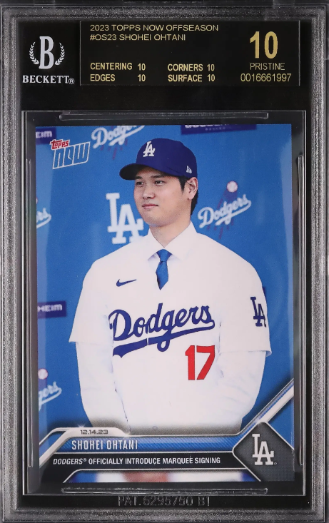大谷翔平 ブラックラベル BGS10 topps now WBC ドジャース 大谷翔平
