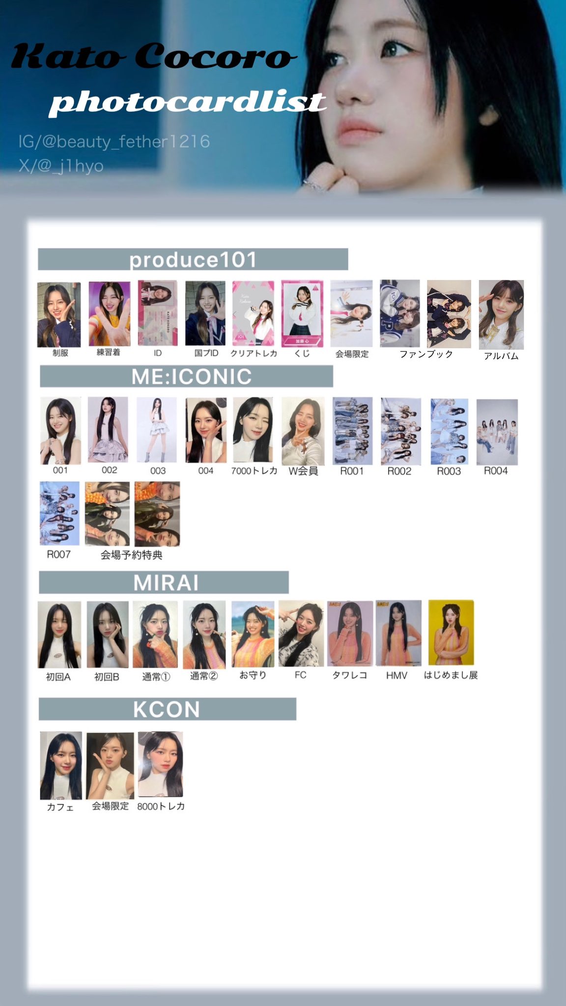 ME:I 加藤心トレカ