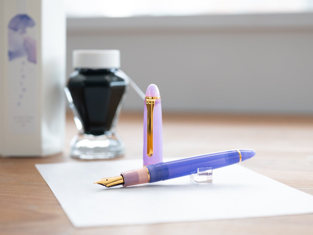 ペントノートオリジナル万年筆 ゆきのしたで中字 オリジナル万年筆