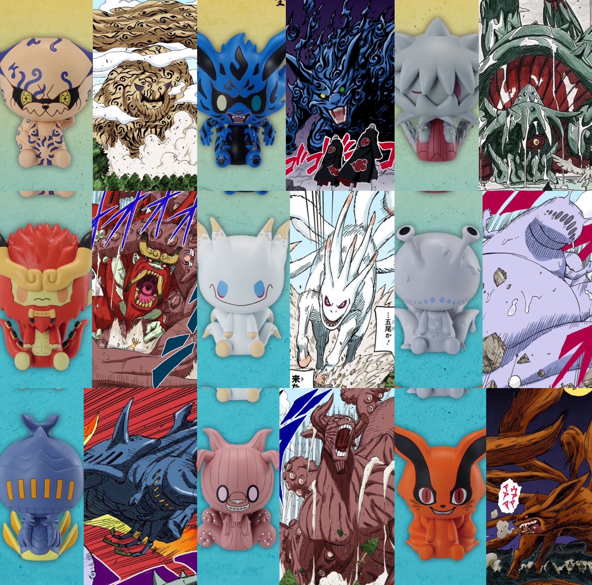 一番くじ ナルト 繋がる思い 疾風伝 尾獣ちょこのっこ 9種コンプ