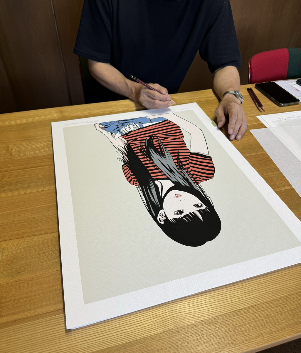 江口寿史版画, 『彼女1（large ver.）second edition』 江口寿史版画