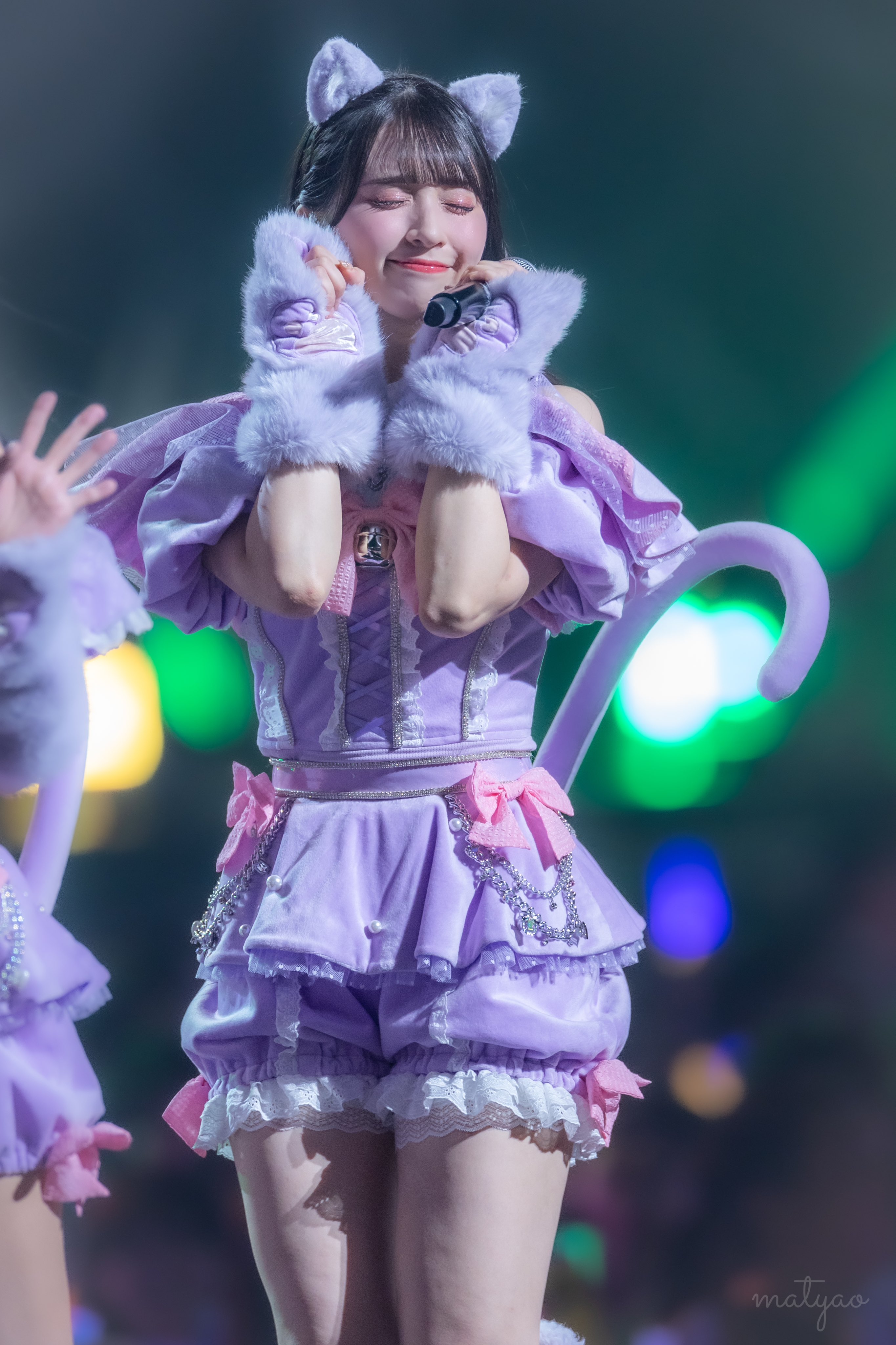 髙松瞳 7周年 猫衣装 ヒキ 生写真 直筆 イコラブ 髙松瞳 7