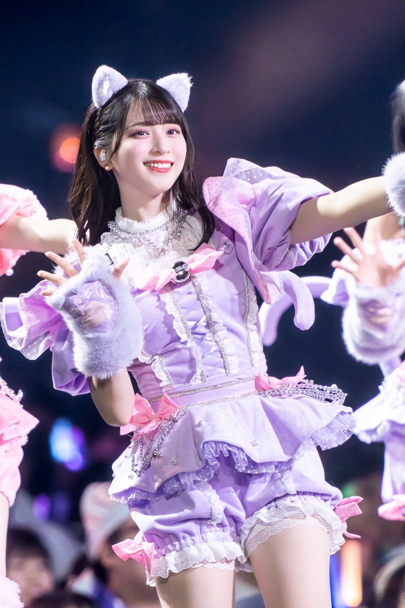 LOVE 佐々木舞香 生写真 直筆 7周年 猫衣装 チュウ イコラブ ＝LOVE