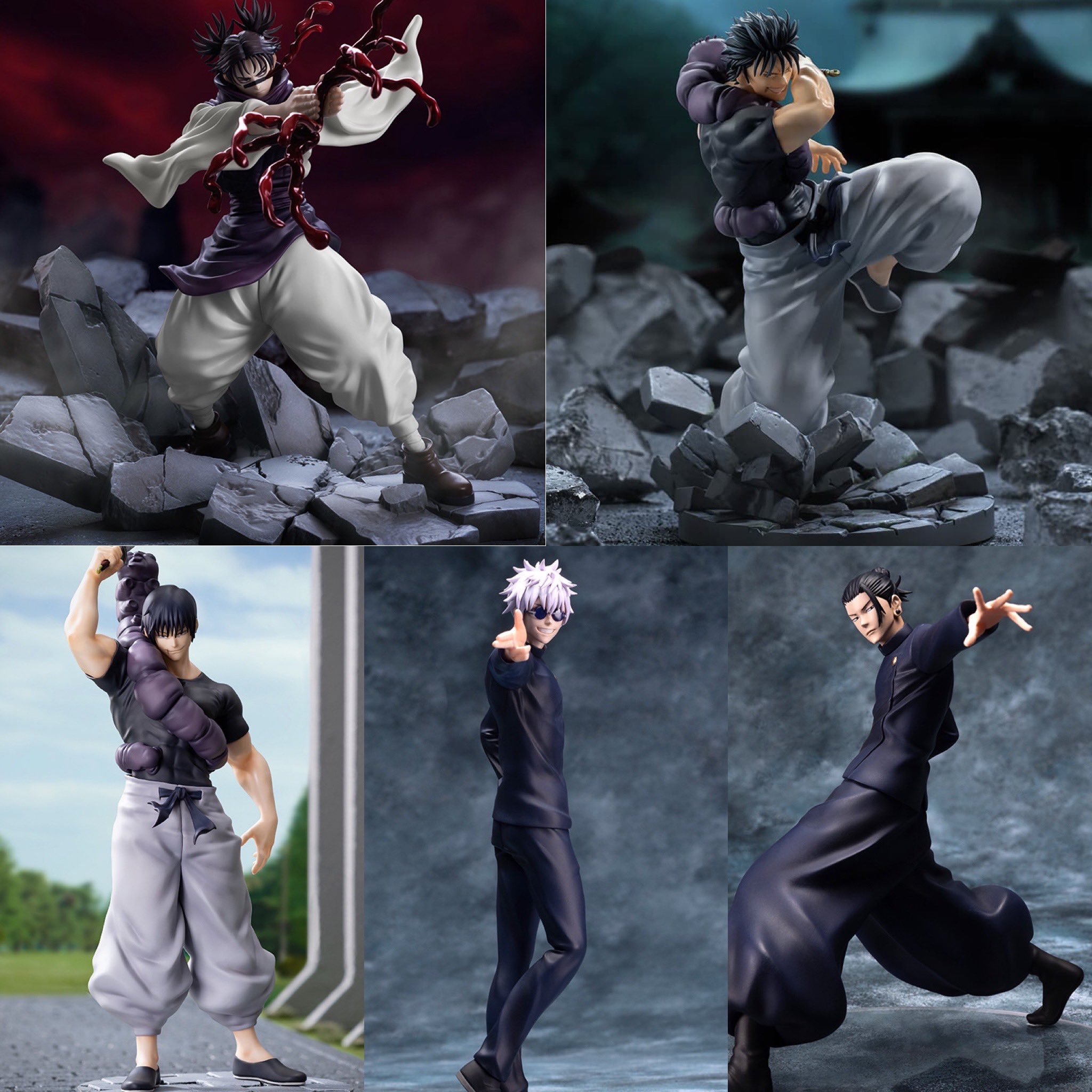 呪術廻戦 夏油傑 伏黒甚爾 脹相 フィギュア セット