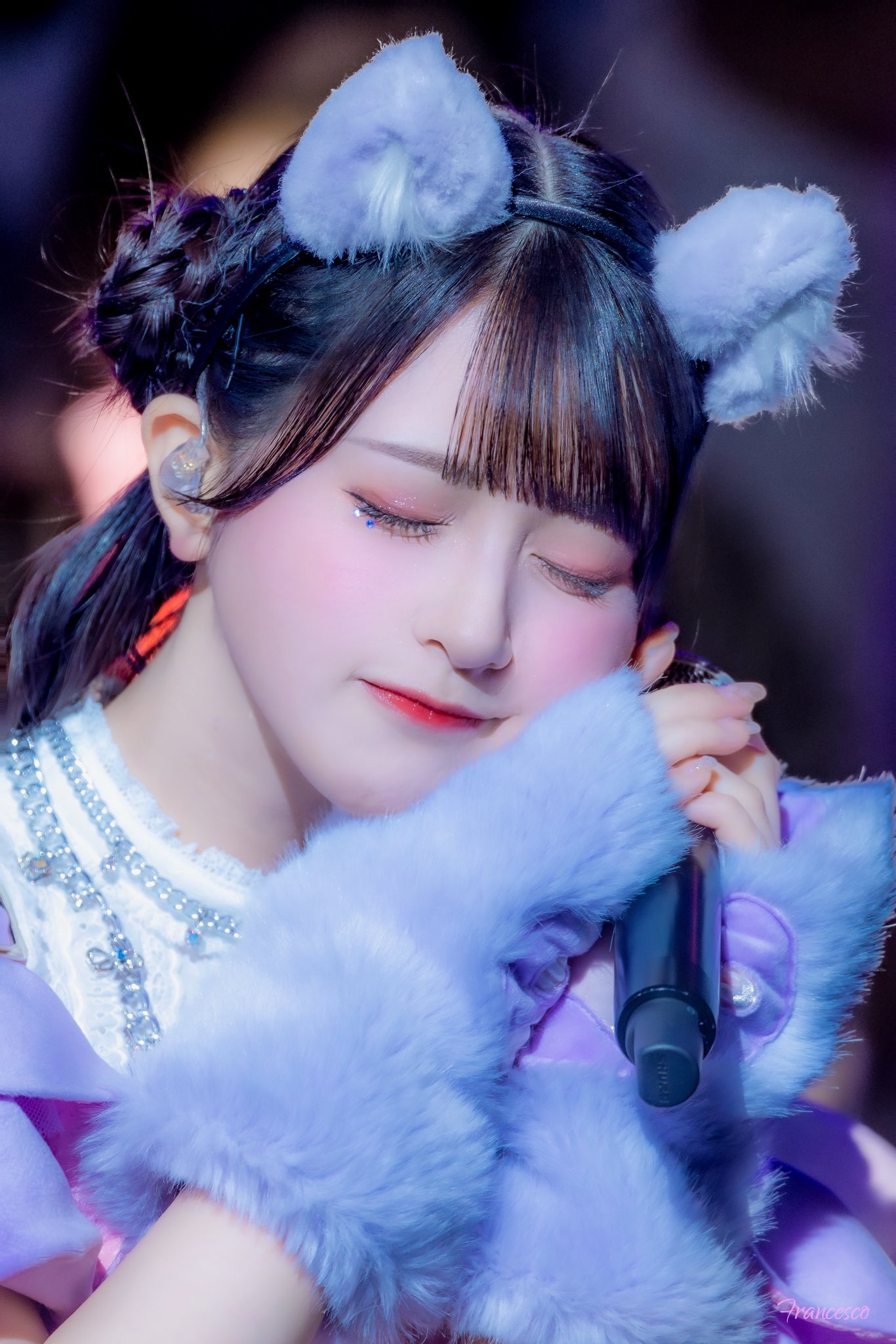 イコラブ 7周年コンサート猫衣装 直筆生写真 佐々木舞香 ヨリ