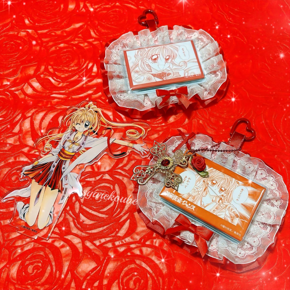 りぼんカフェ名シーンスクエア缶バッジ🎀 今年はまじでランダムやら