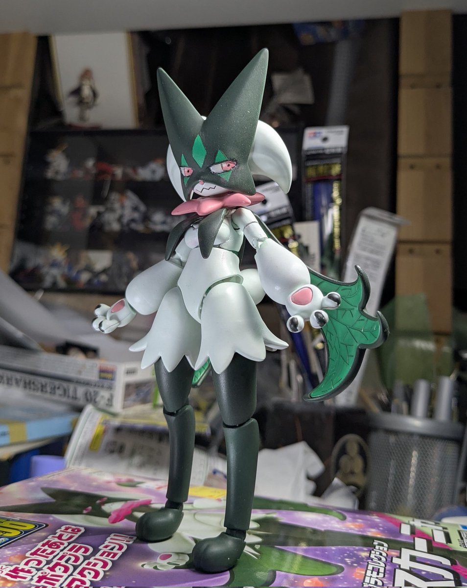 ポケプラ【マスカーニャ】塗装完成品 ポケモン #ポケプラ マスカーニャ