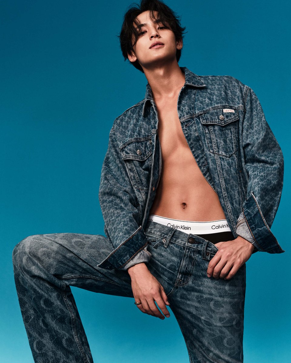 our initials on repeat. MINGYU is the moment in the denim suit