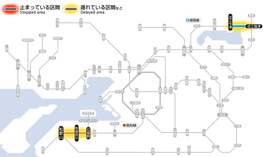 JR西日本 北陸線・湖西線 列車運行図表 ダイヤグラム 平日 土休日