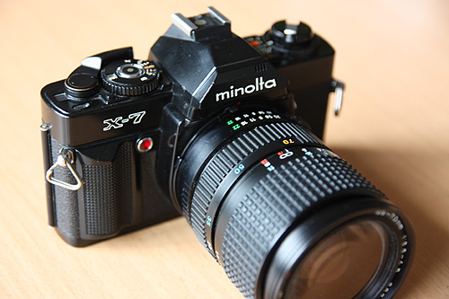◇MINOLTA X-7 black (1980) ～あの懐かしのメガヒットCM宮崎美子さん