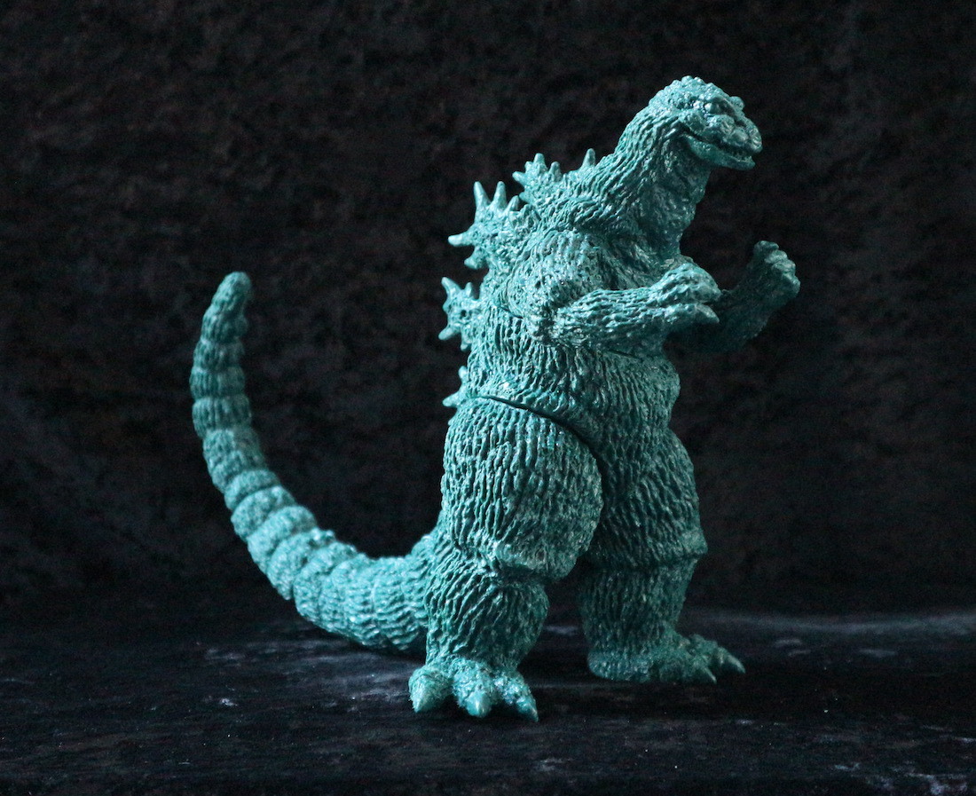 ゴジラ（1962）ソフビキット 深緑バージョン : てんつく工芸作品集