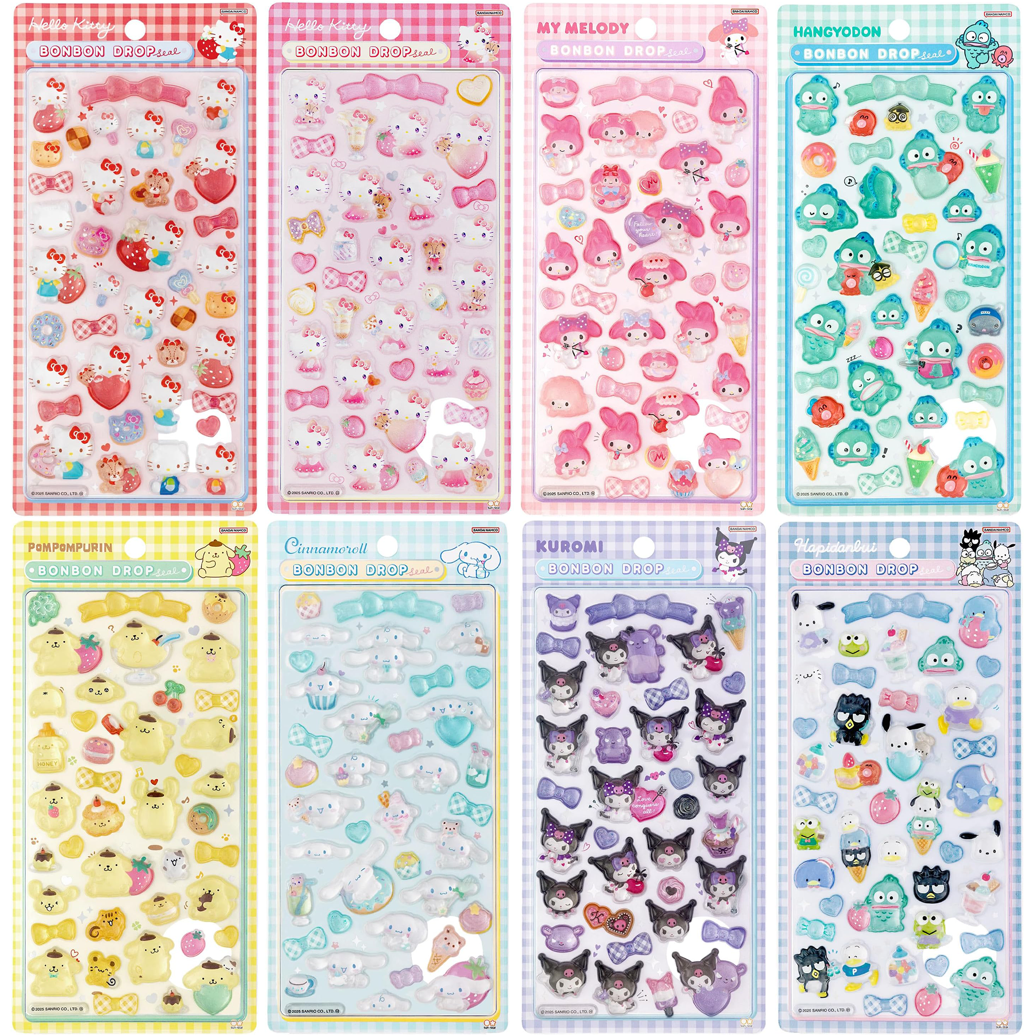 人気SALE，大人気】 【6点まとめ売り】サンリオ ボンボンドロップシール