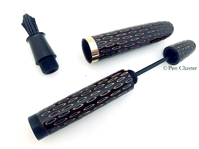 酒井栄介 鎌倉彫 インク止め式万年筆 兜木ニブ - 国産ブランド｜Pen