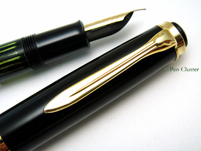 ペリカン 400NN オリジナル 万年筆 M 中字 ブラックストライプ 黒縞