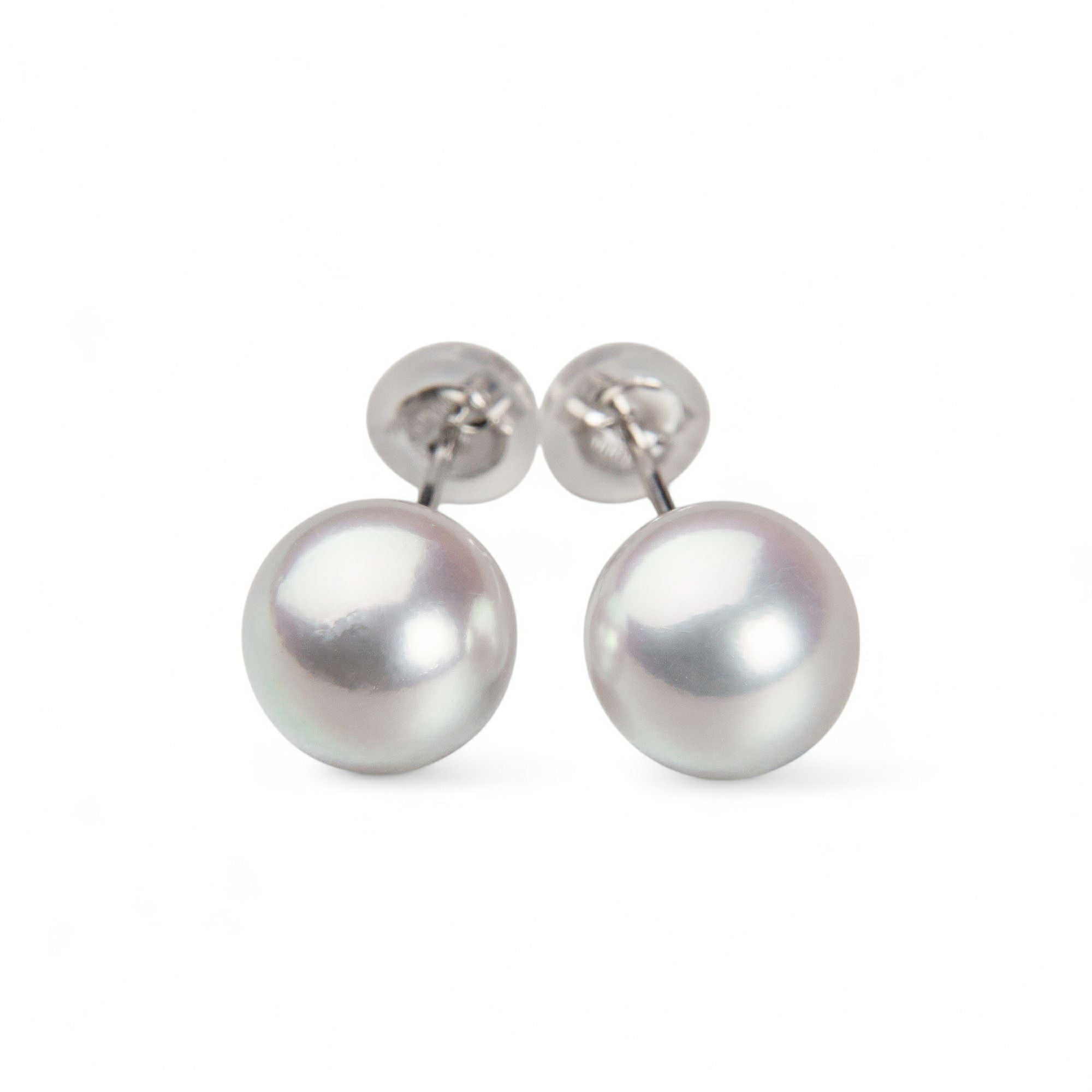 オーロラ真多麻真珠 ピアス8.5-9.0mm PT900 | 花珠真珠ピアス・イヤリング