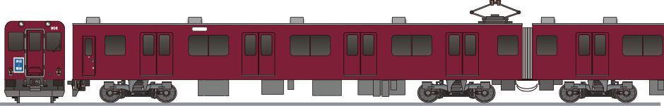 近畿日本鉄道 900系 初期色のペーパークラフト | ぺぱるねっと