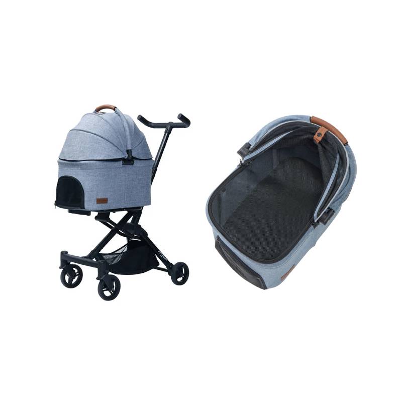 IVPETS-DECA 折りたたみできるペットカート オレンジ 犬 猫 キャリー d