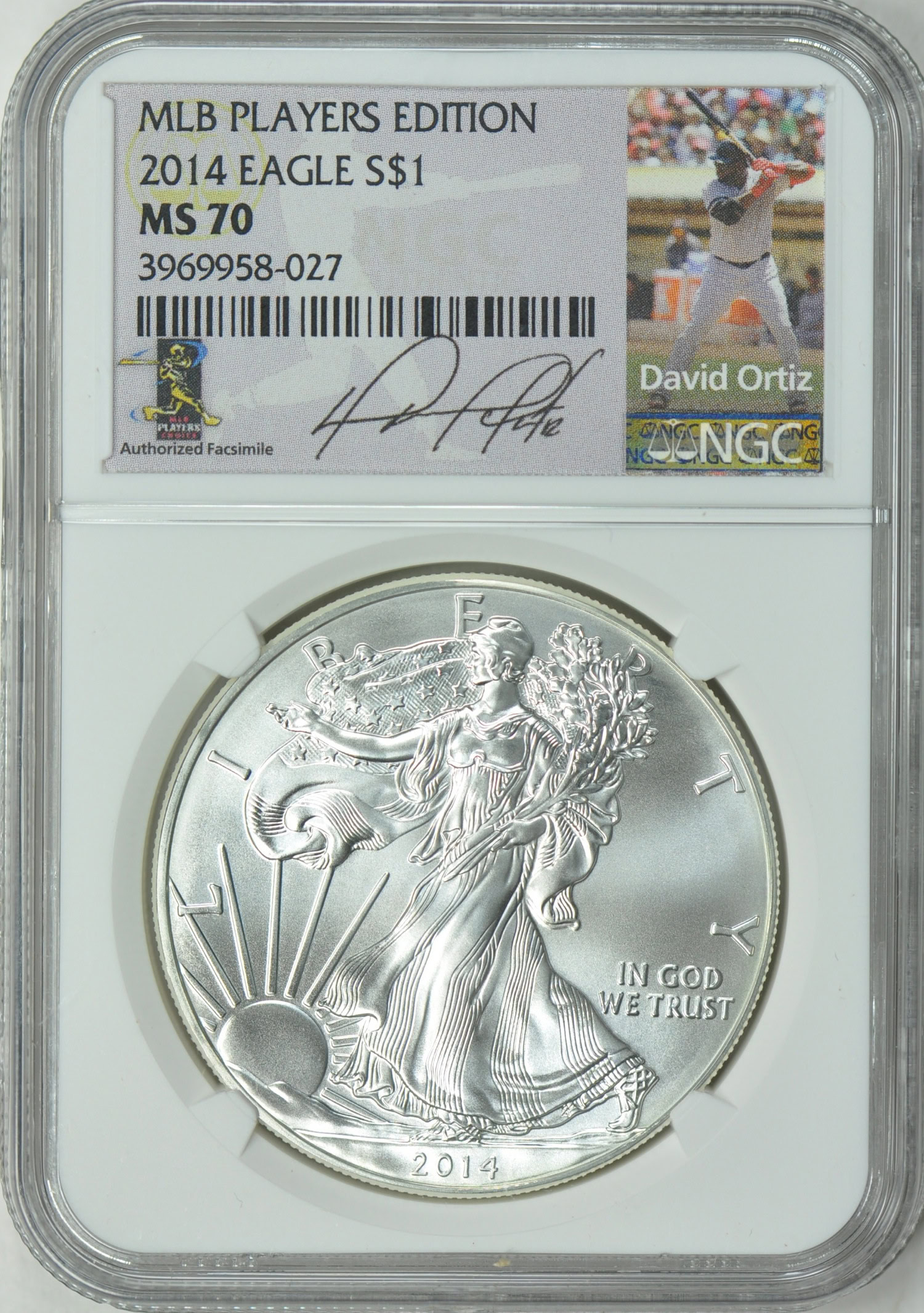 レア‼️2014年 シルバーシールド 1オンス プルーフ 銀製メダル №171