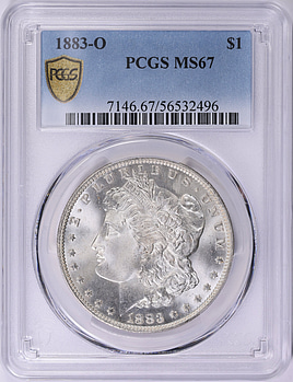1883-O Morgan Silver Dollar PCGS MS-67 (Item 2046926